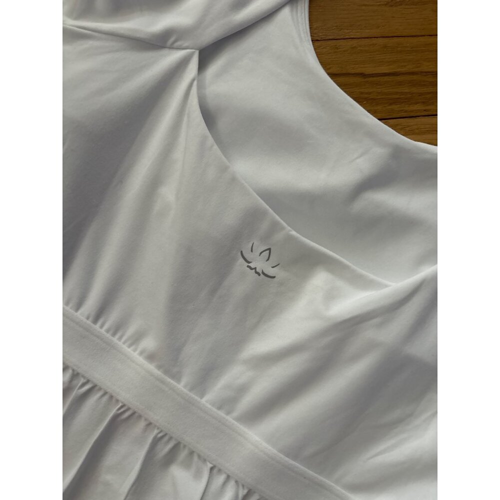 Beyond Yoga White Cutout Back Athletic Tennis Dress, new with tags, L - Picture 6 of 6